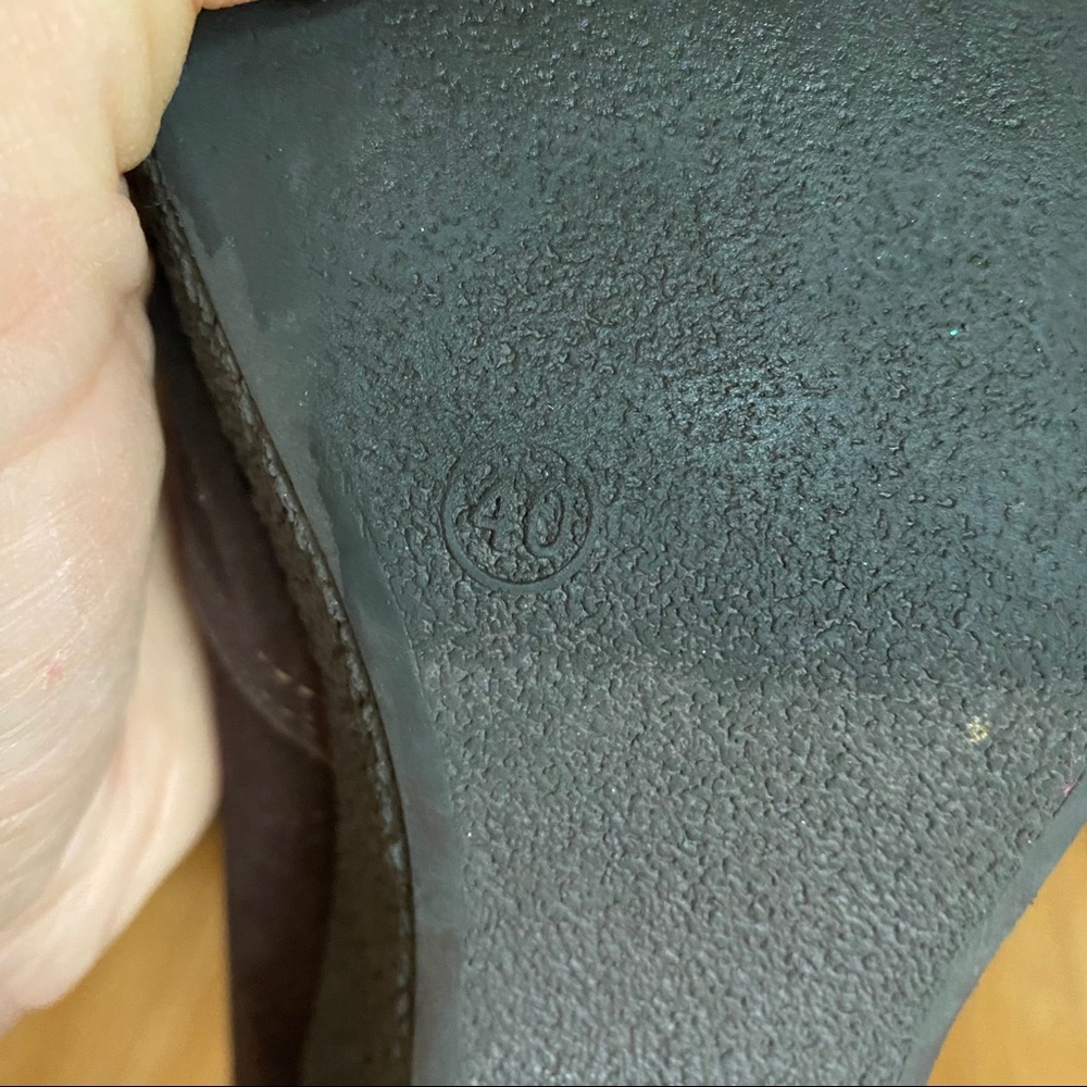 ENIGMA BROWN ANKLE BOOTS WEDGE HEEL - Picture 10 of 11